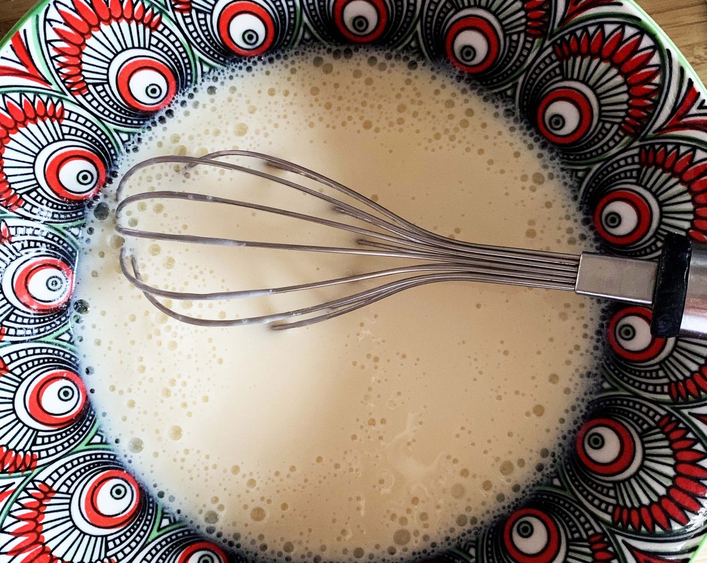 step 2 In a bowl whisk together Egg (3/4 cup), Soy Yogurt (2/3 cup), and Granulated Erythritol (2 Tbsp).