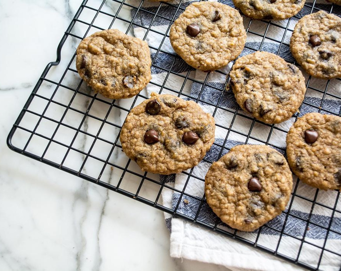 Gluten-Free Peanut Butter Banana and Chocolate Chip Cookies