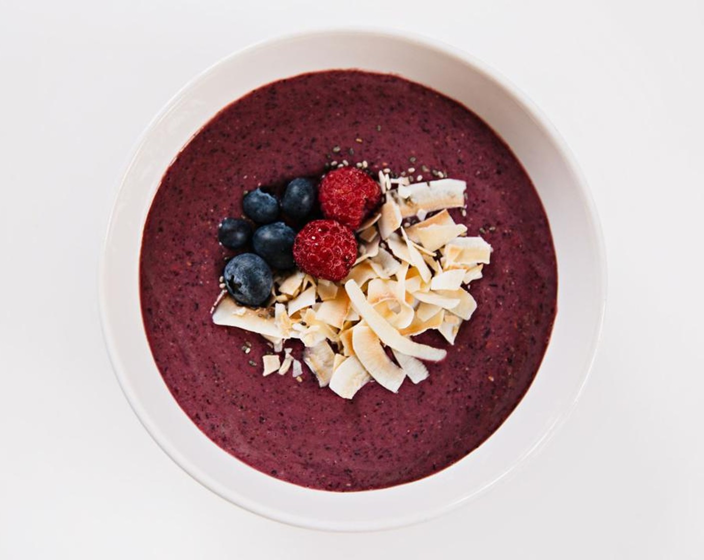 Blueberry and Banana Pinole Smoothie Bowl