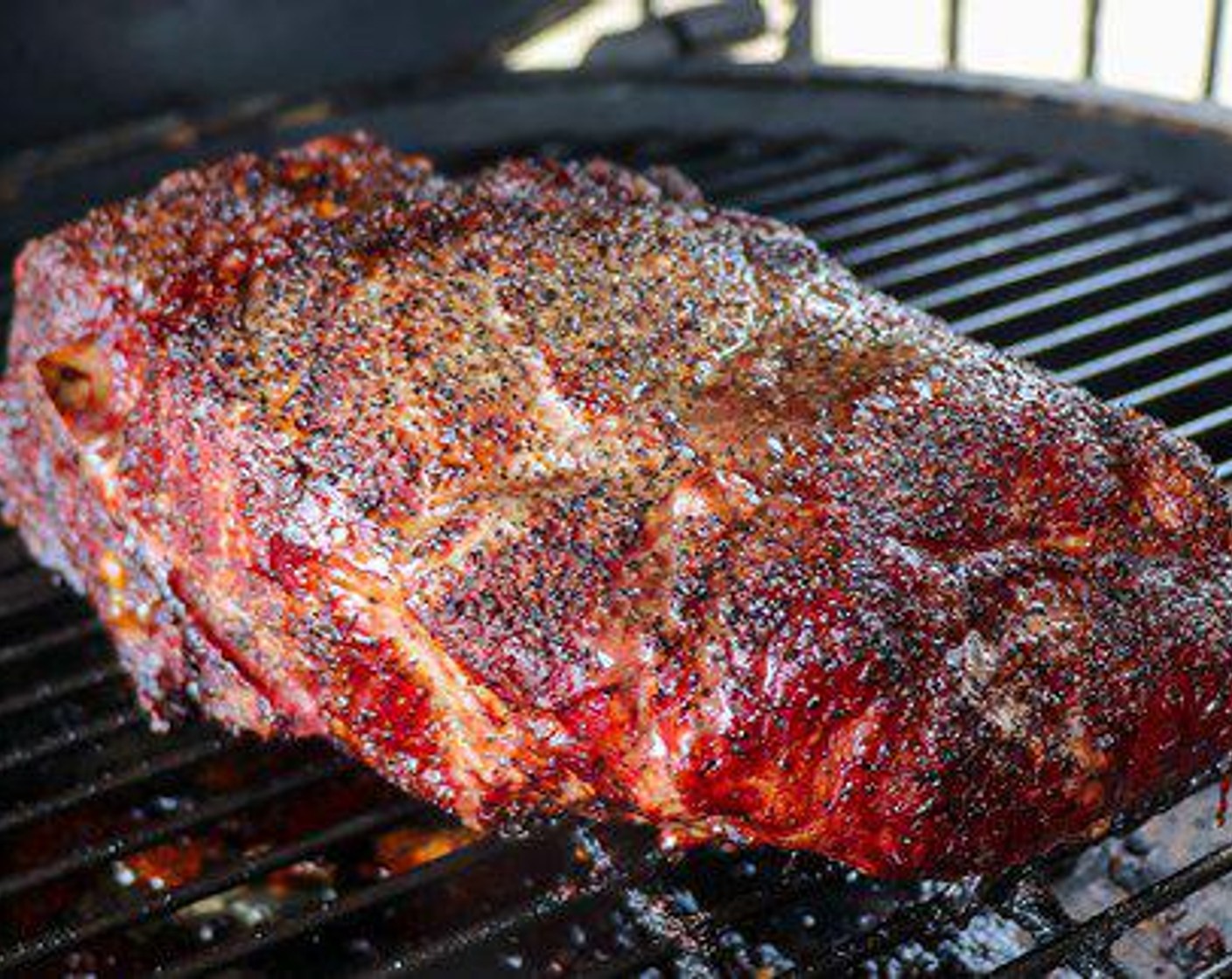 step 4 Place the pork on the smoker and cook for 4-5 hours or until internal temperature reaches 165 to 170 degrees F (73 to 76 degrees C).