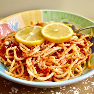 Heirloom Tomato, Basil, Lemon Spaghetti Recipe | SideChef