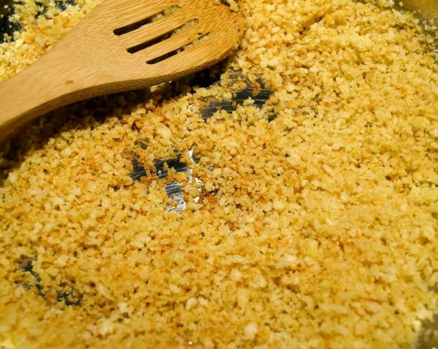 step 6 Add Panko Breadcrumbs (1 cup) and cook for 3 to 4 minutes until golden brown. Set aside.