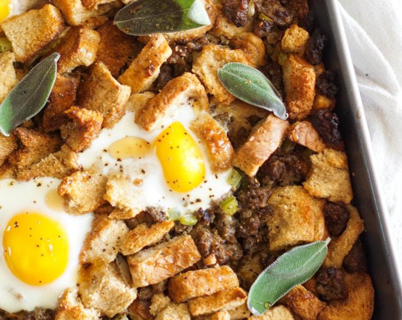 Maple Breakfast Stuffing with Sausage