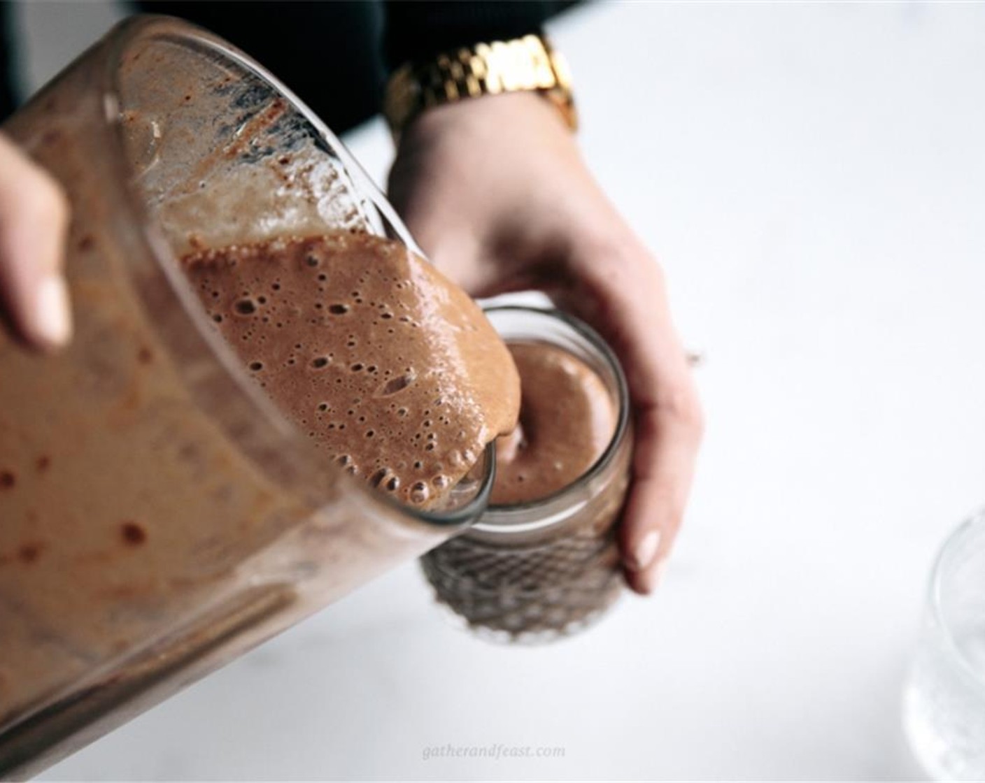 step 2 Pour into a large glass and enjoy that chocolatey healthy goodness!
