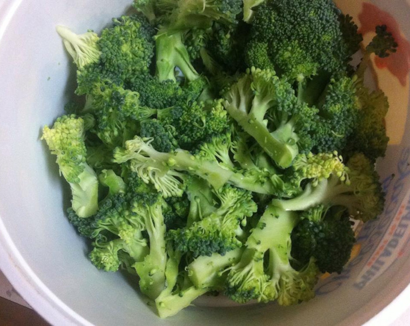 step 1 Chop the Broccoli (1 bunch).