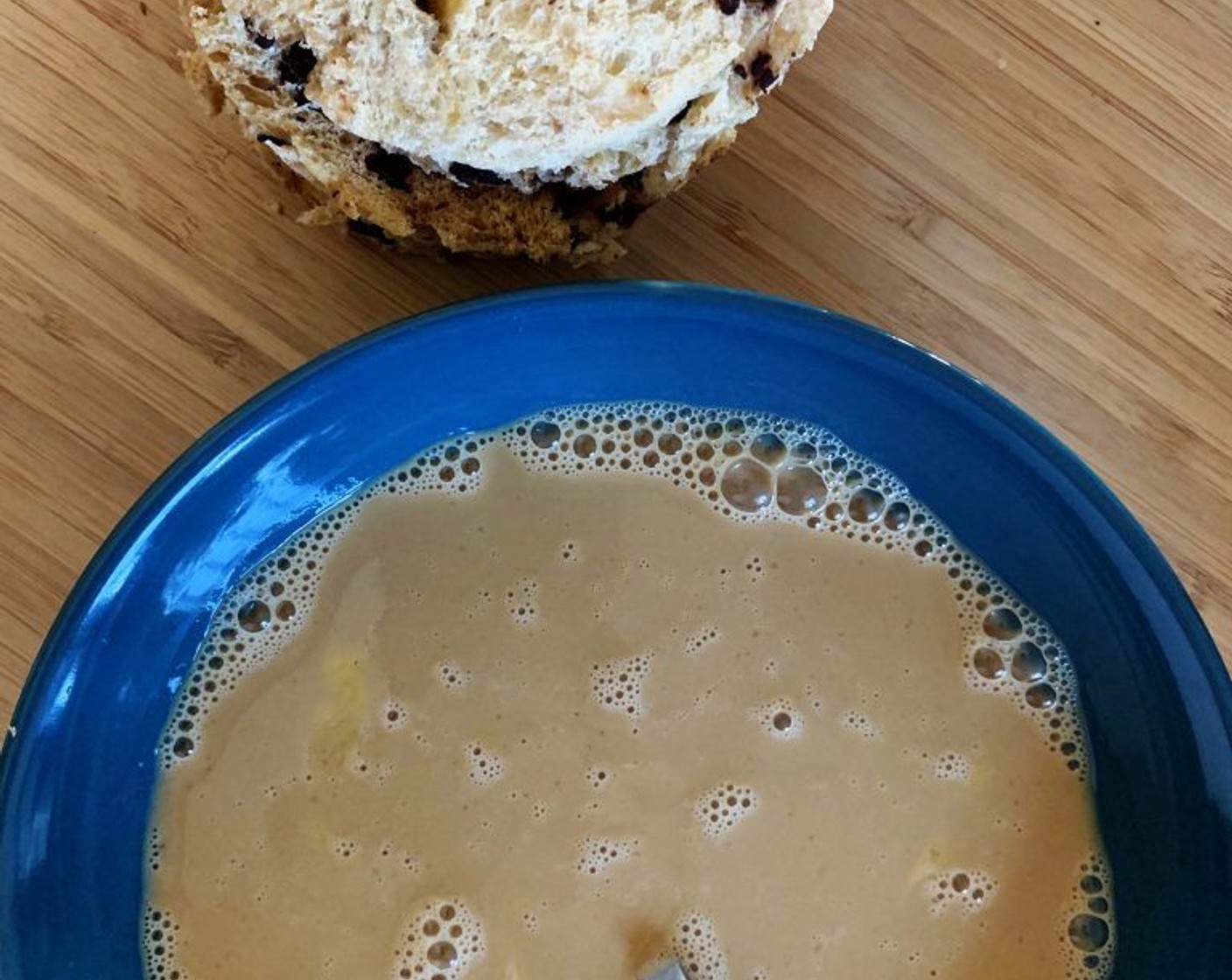 step 2 In a bowl whisk Eggs (3), Whole Milk (1/3 cup) and Instant Coffee (1 Tbsp).