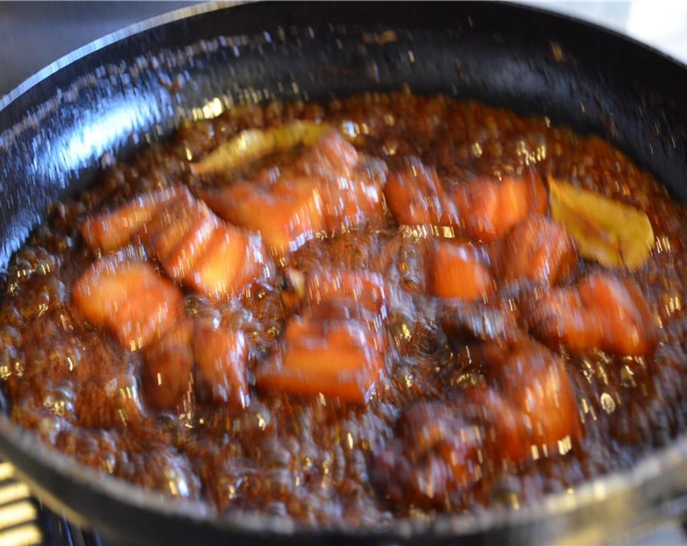 step 11 Uncover, increase heat to high, and cook, stirring, until liquid reduces to 2 tbsp., about 15 minutes.