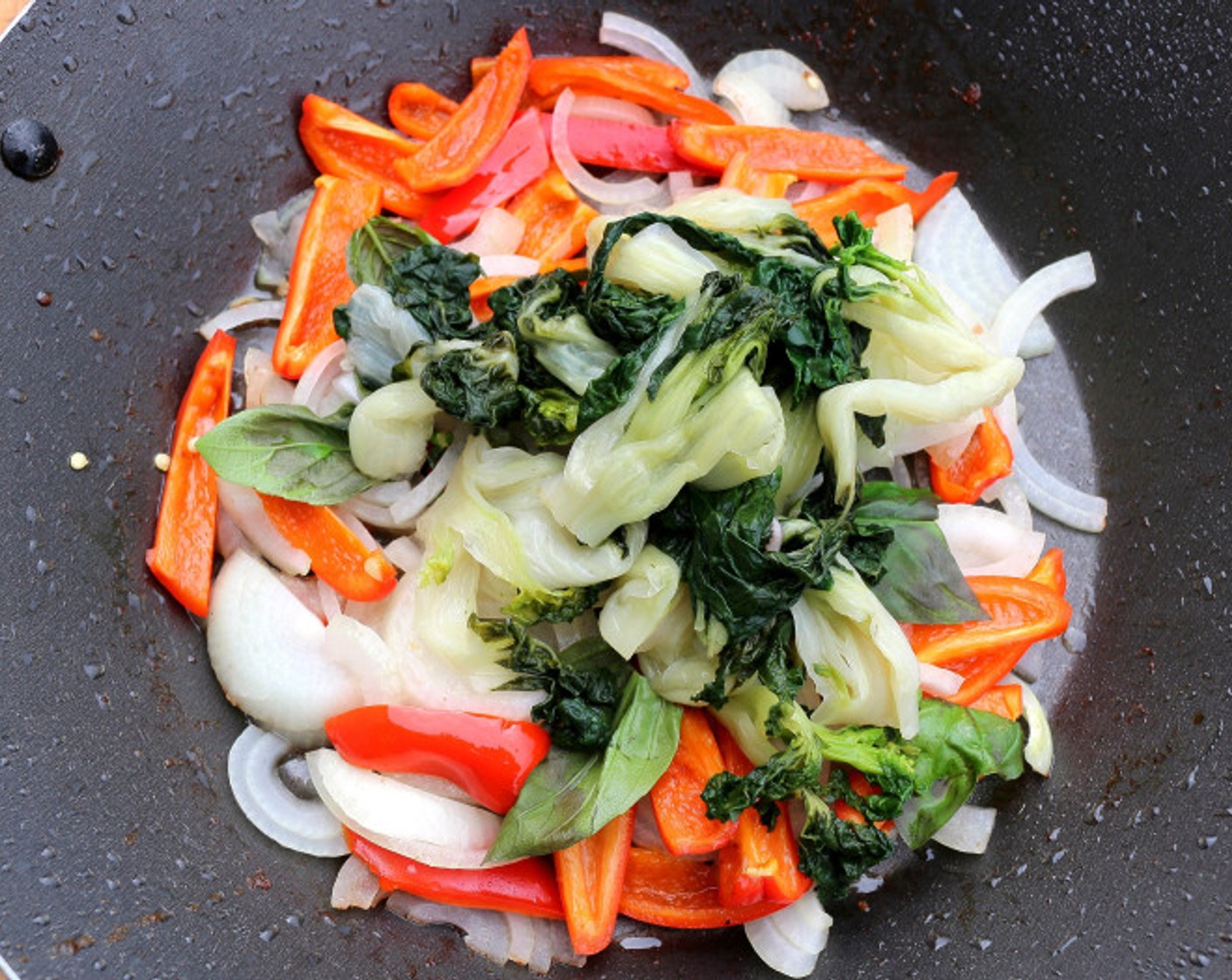 step 7 Add blanched Baby Bok Choy (6 cups).