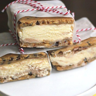 Peanut Butter Cookie Dough Ice Cream Sandwiches Recipe | SideChef