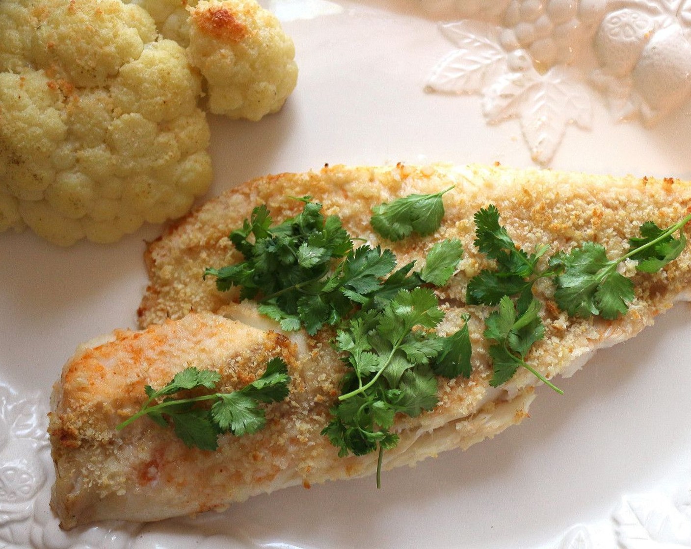 step 7 Top with a few sprigs of Fresh Cilantro (to taste). Then top with the hot peppers, capers and butter.