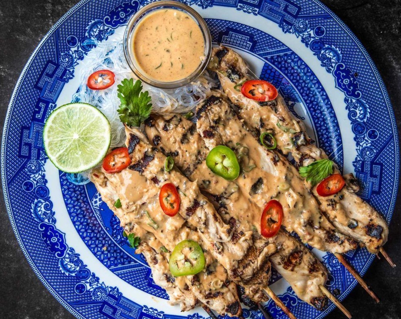 Vegan Mushroom Satay Skewers