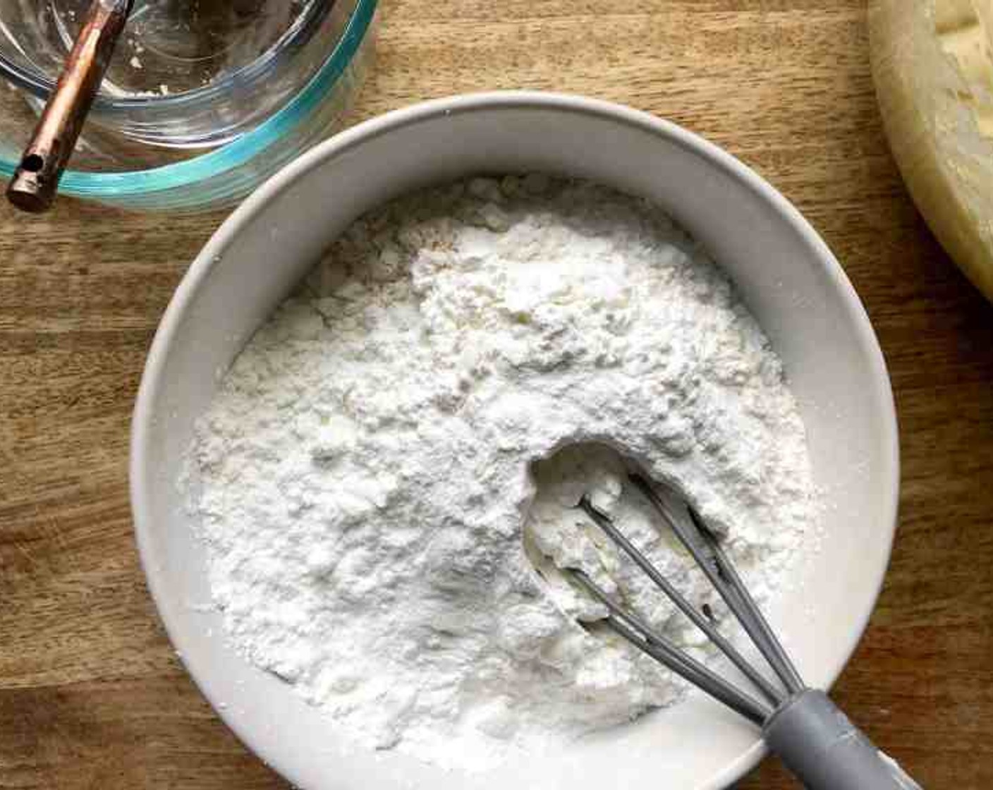 step 6 In a separate bowl, whisk together the All-Purpose Flour (1 1/4 cups), Corn Starch (2/3 cup), and Baking Powder (1/2 Tbsp).
