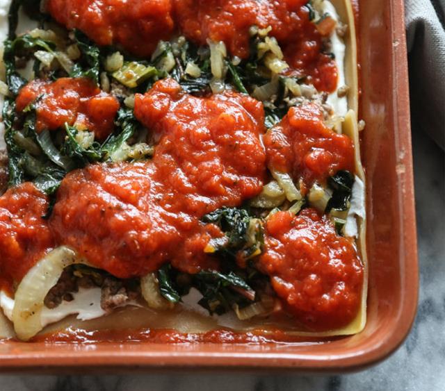 Greek Lasagna with Lamb, Fennel and Chard (GlutenFree) Recipe SideChef