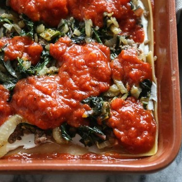 Greek Lasagna with Lamb, Fennel and Chard (Gluten-Free) Recipe | SideChef