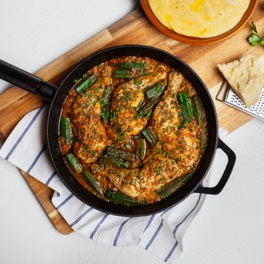 Countryside Chicken with Okra Recipe | SideChef