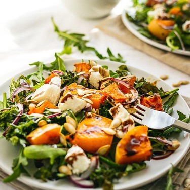Butternut Squash, Crispy Kale, and Goat Cheese Salad Recipe | SideChef