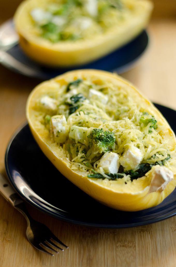 Pesto Spaghetti Squash Bowl Recipe SideChef