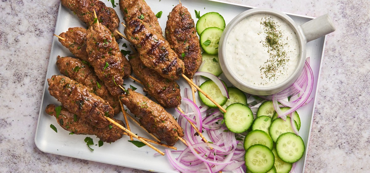 Beef Kofta Kebab with Yogurt Sauce Recipe - SideChef