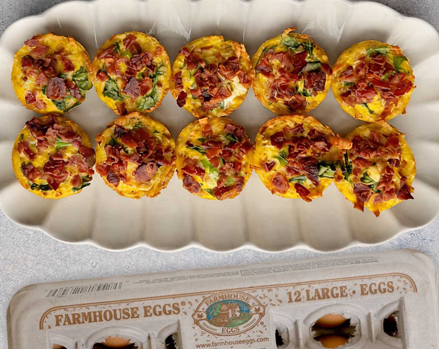 Hash Brown Quiche Cups