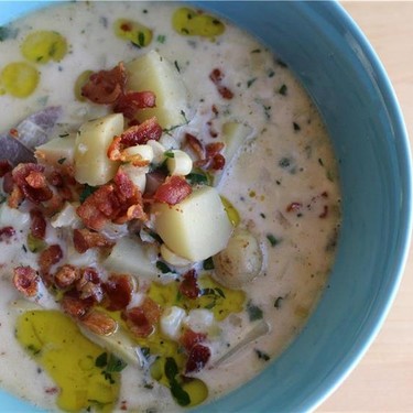 Corn Chowder with Heirloom Potatoes & Leeks Recipe | SideChef