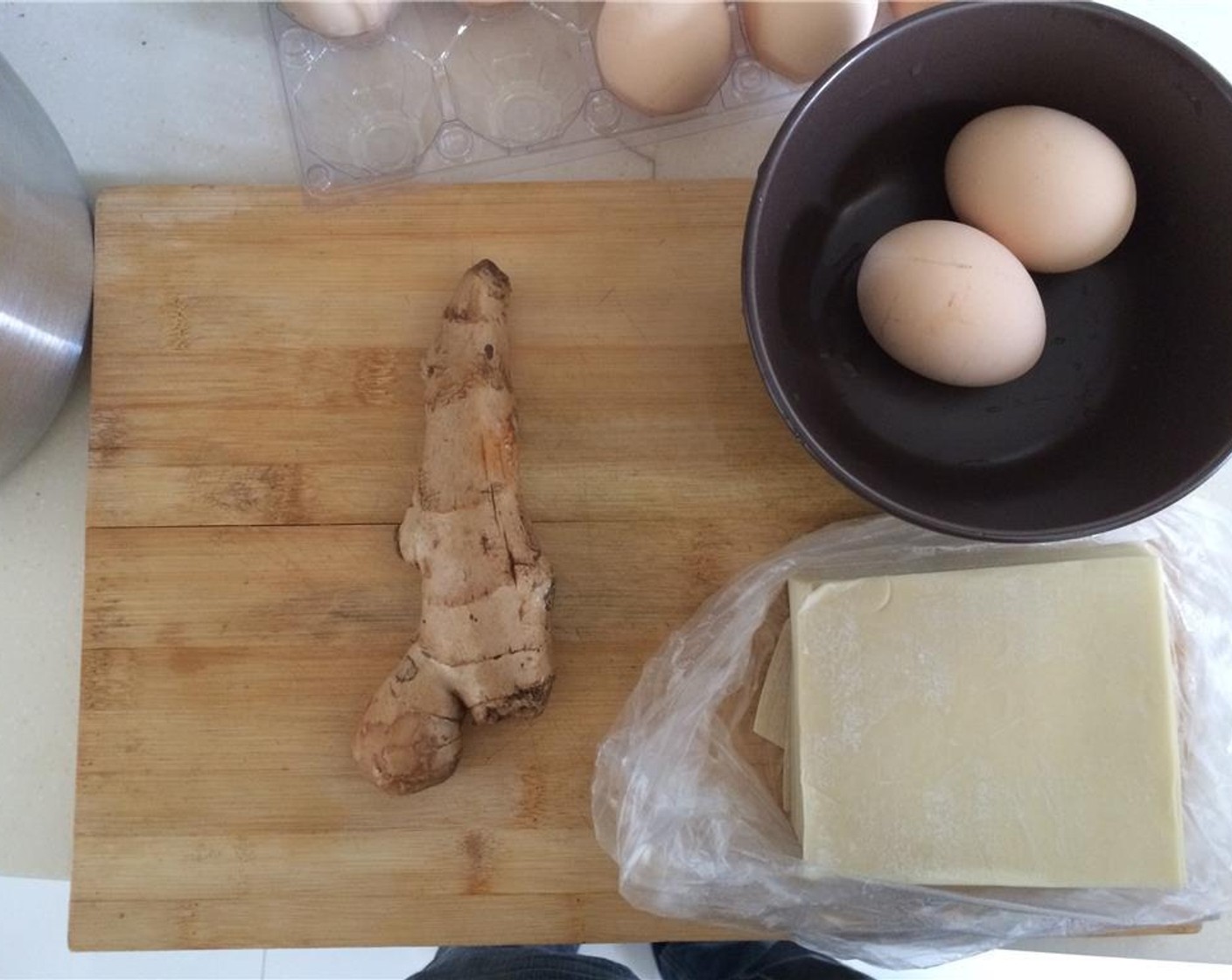 step 3 Mince the Fresh Ginger (1/4 in) and Scallion (1 bunch).