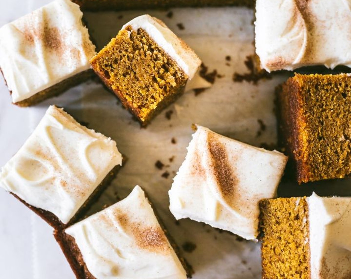 Pumpkin Bars with Browned Butter Cream Cheese Frosting
