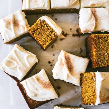 Pumpkin Bars with Browned Butter Cream Cheese Frosting Recipe | SideChef