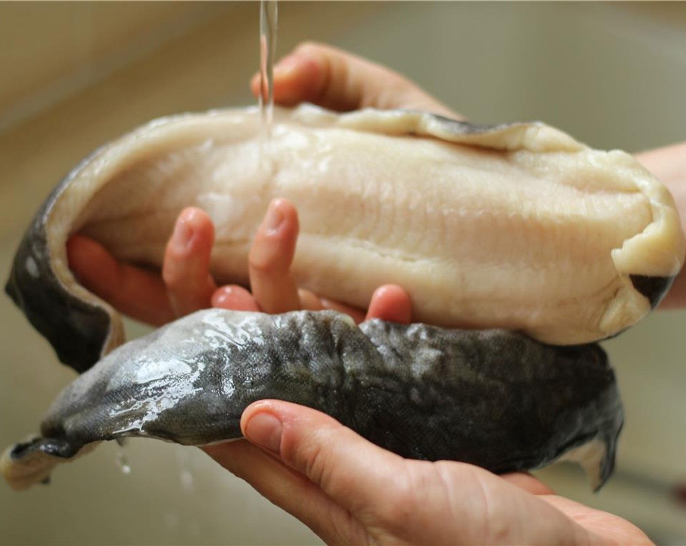 step 3 Rinse the Black Cod (1 lb) well under cold water.
