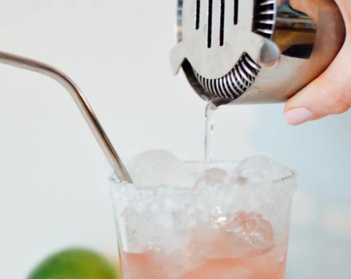 step 5 Pour margarita over ice.