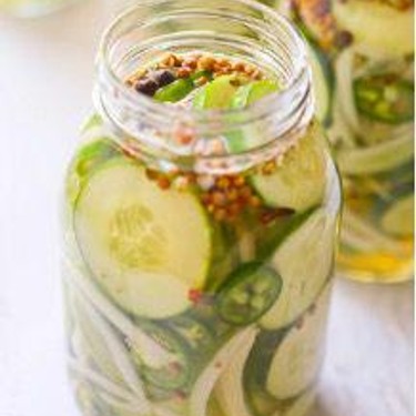 Quick Sweet Refrigerator Pickles Recipe | SideChef