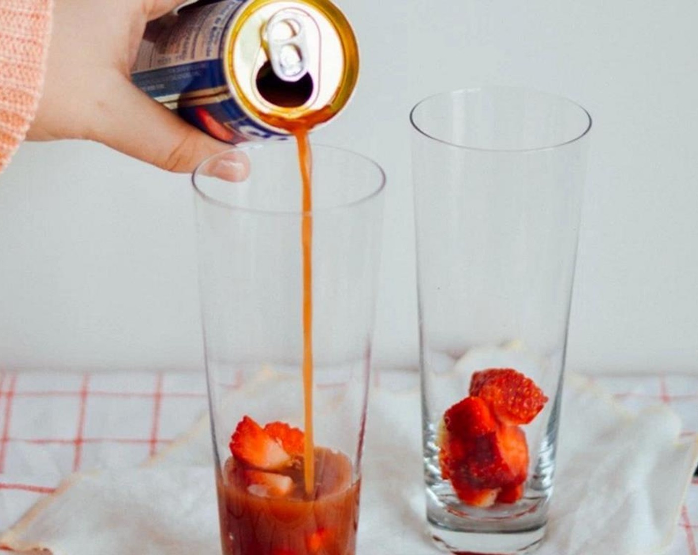 step 3 Fill the rest of your glass with Strawberry Nectar (17 fl oz).