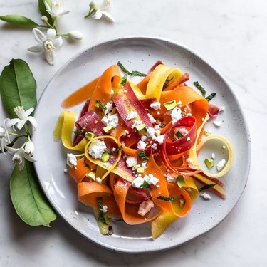 Carrot, Feta and Pistachio Salad with Orange Blossom Toss Recipe | SideChef