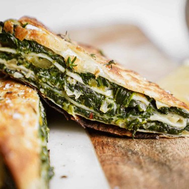 Crunchy Feta, Olive and Spinach Wrap Recipe | SideChef