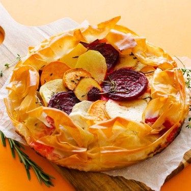 Savory Apple Tart with Flaky Phyllo Crust Recipe | SideChef