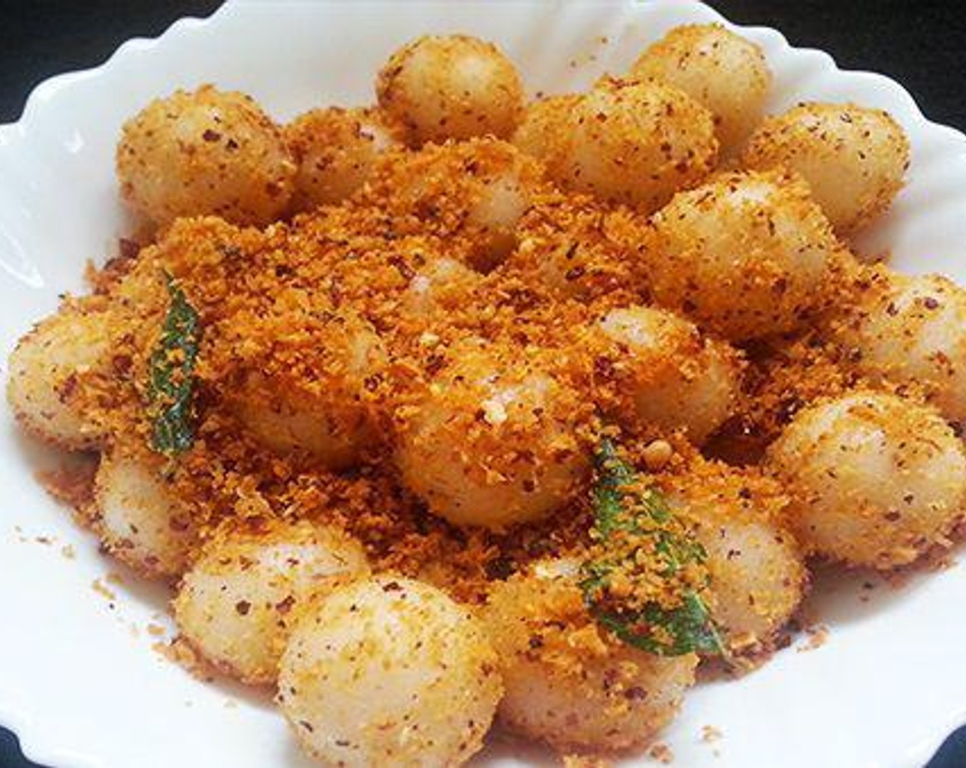 Spicy Ammini Kozhukkattai  (Spicy Rice Balls)