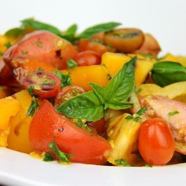 Simple Tomato Basil Salad Recipe | SideChef