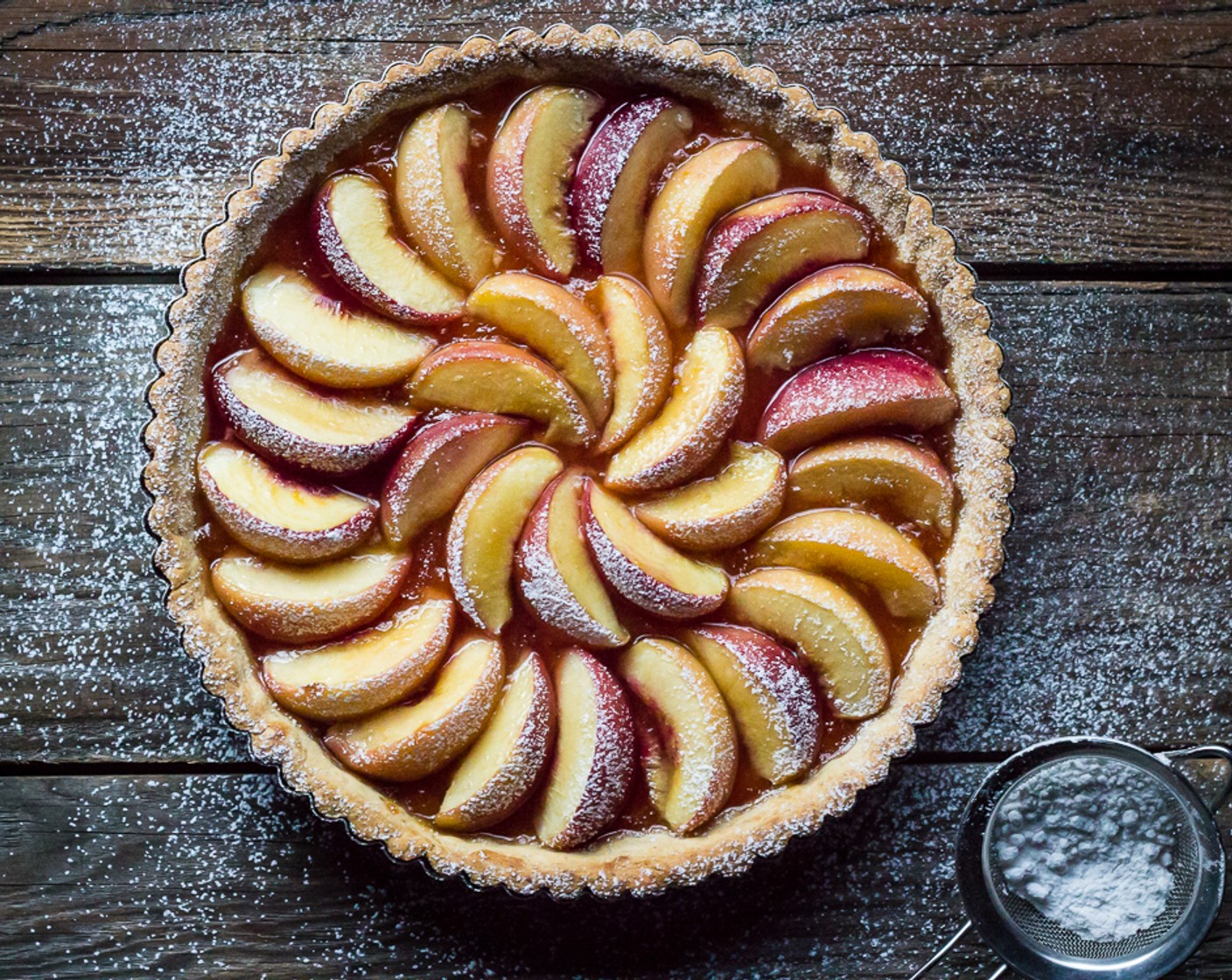 White Peach Tart