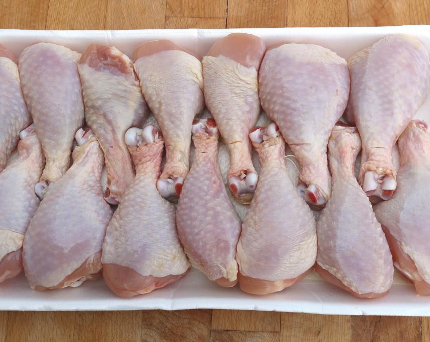 step 3 Season Chicken Drumsticks (4 lb) of your choice with Kosher Salt (to taste) and Cayenne Pepper (to taste).