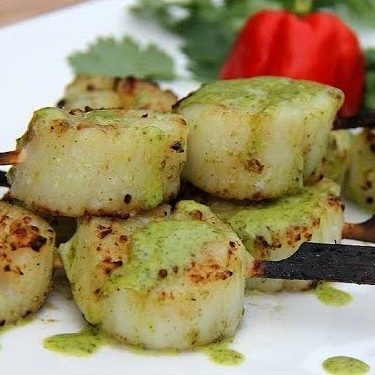 Grilled Cilantro Lime Scallops Recipe | SideChef