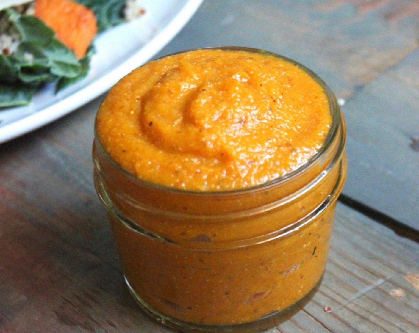 step 4 Add steamed persimmon, 2 heaping tablespoons of quinoa, 2/3 of the pumpkin, 2/3 of the sweet potatoes and Simply Organic Cinnamon, Ground (1 pinch) to deep container and blend with an immersion blender until smooth. Add breast milk, formula, or water to thin out to whatever consistency your baby likes.