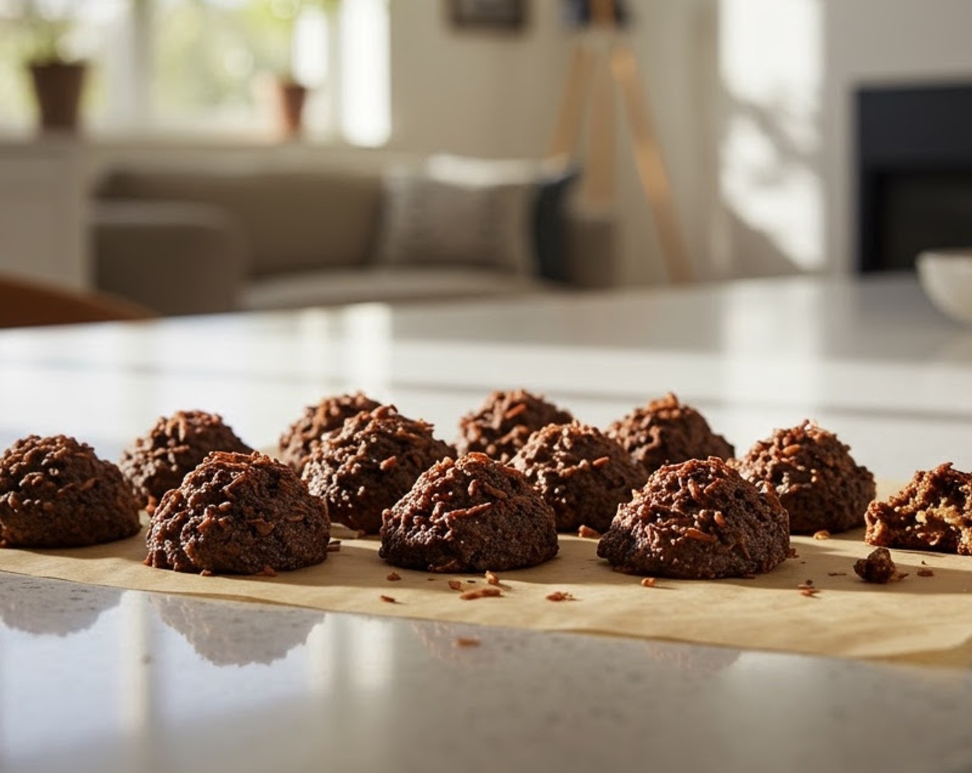 Chocolate Coconut Macaroons