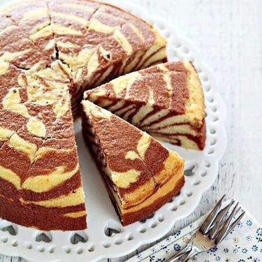 Zebra Butter Cake Recipe | SideChef