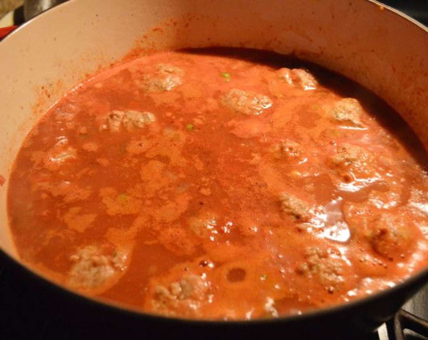 step 6 Deglaze the pot with Tomato Vinegar (1 dash) and scrape up all of the yummy brown bits, then add the Worcestershire Sauce (1 dash).