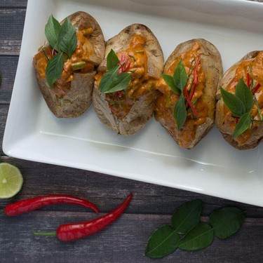 Thai Red Curry Baked Potato Recipe | SideChef