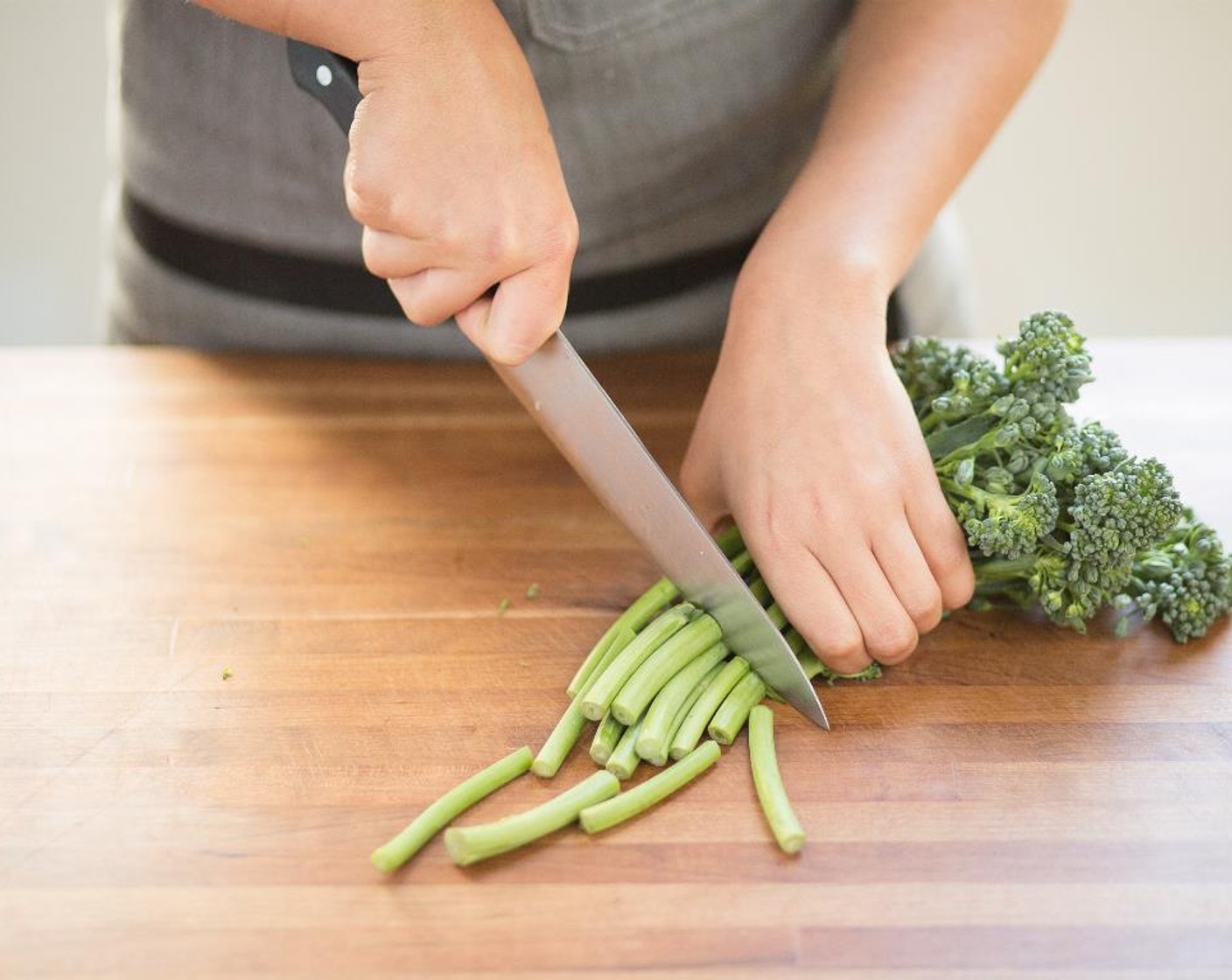 step 4 Trim the Broccolini (1 3/4 cups) ends of the broccolini; discard ends.