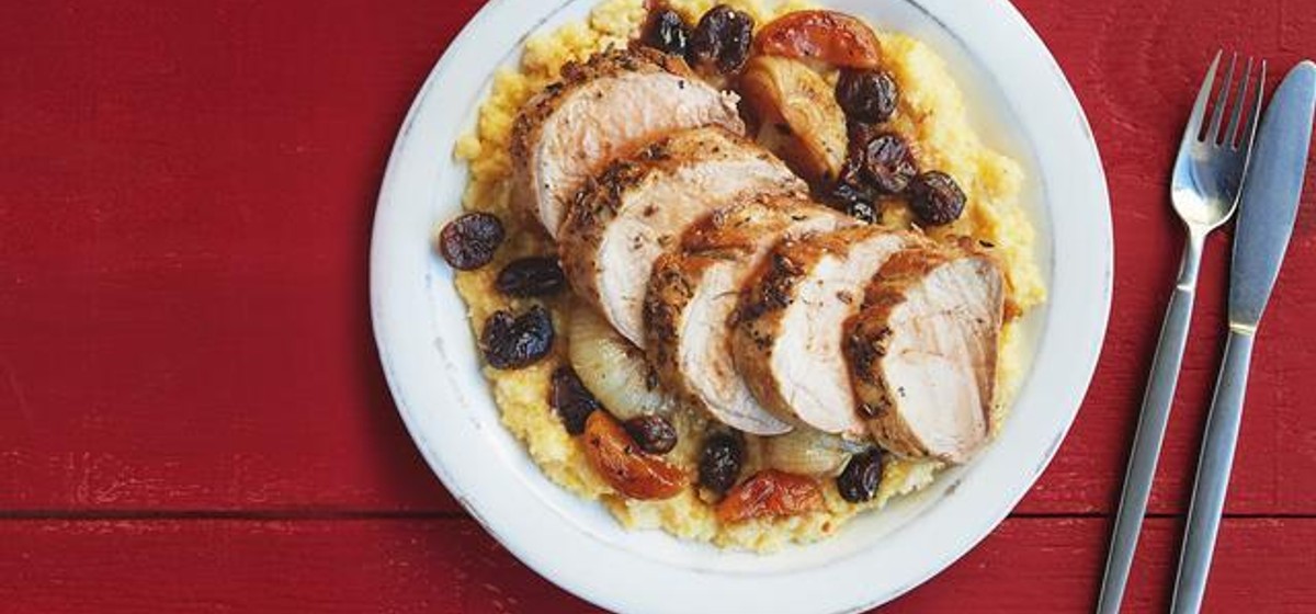 Pork Tenderloin with Parmesan Polenta Recipe | SideChef