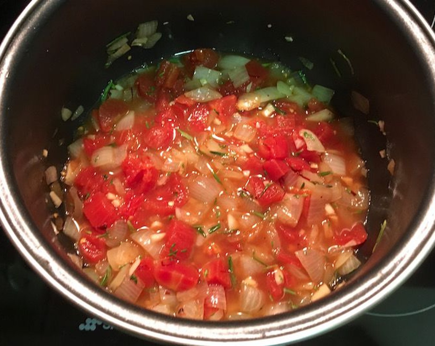 step 20 Pour in the seafood stock into the pot and bring to a boil, then reduce heat to a simmer. Add Salt (to taste).