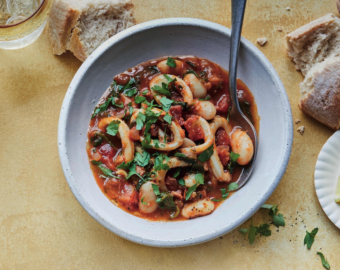 Squid, chorizo and butter bean stew | M&S