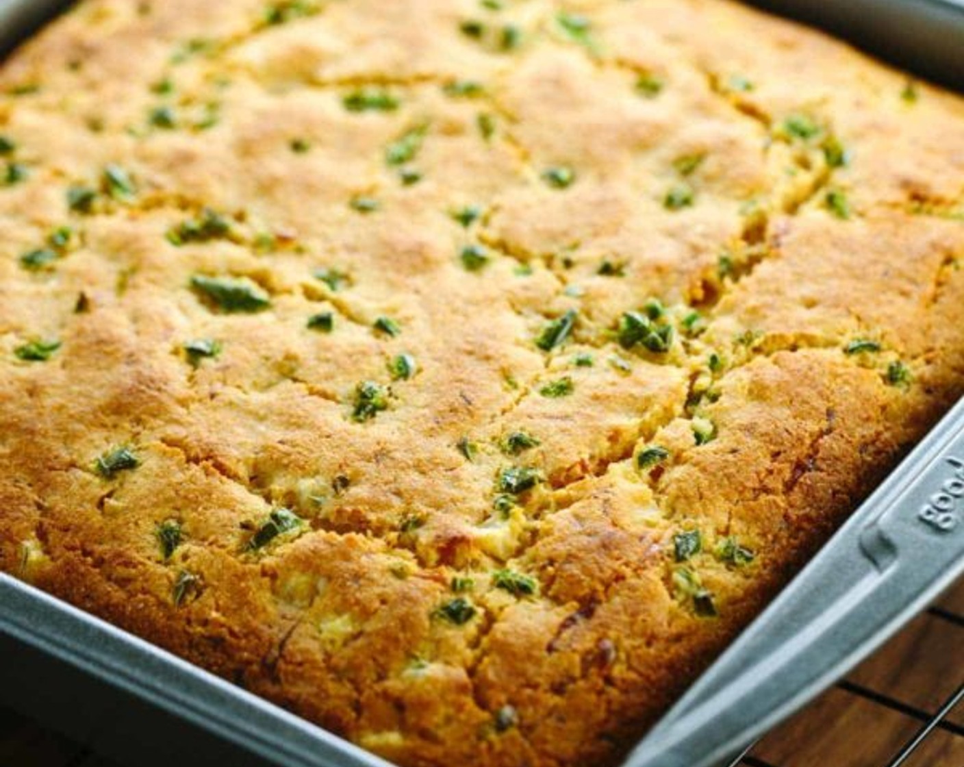 Whole Grain Jalapeño Cheddar Cornbread