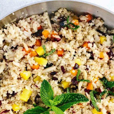 Moroccan Spiced Cranberry Almond Quinoa Recipe | SideChef